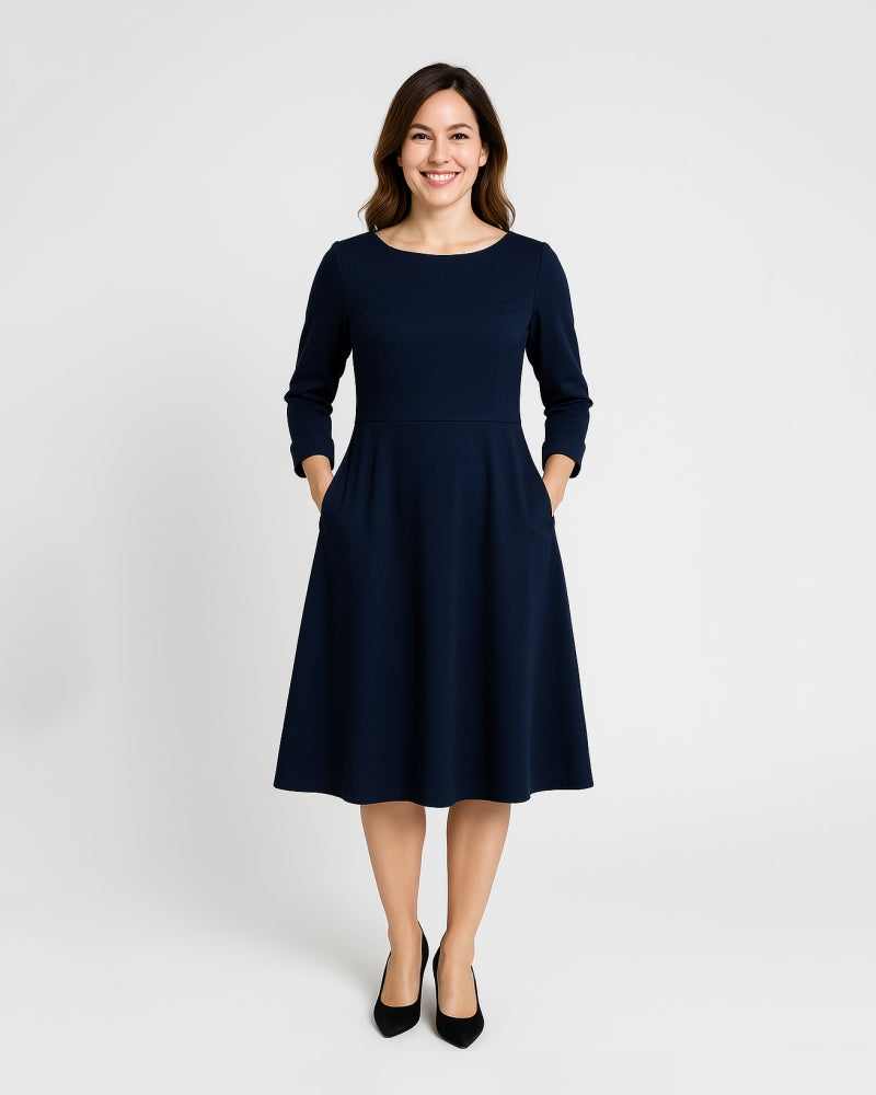 Grace Klänning - Medium Mörkblå