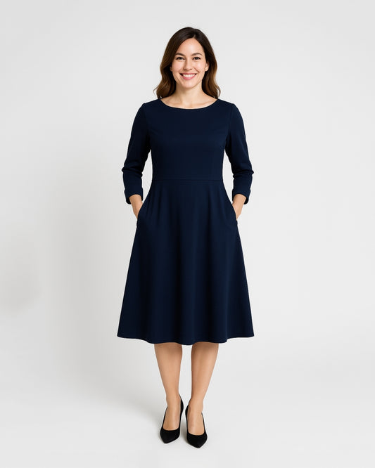 Grace Klänning - Medium Mörkblå