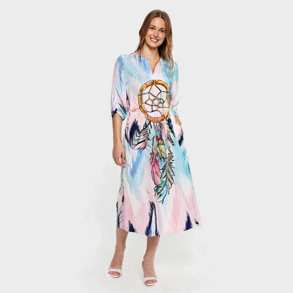 Dreamcatcher Klänning - Medium Ljusblå