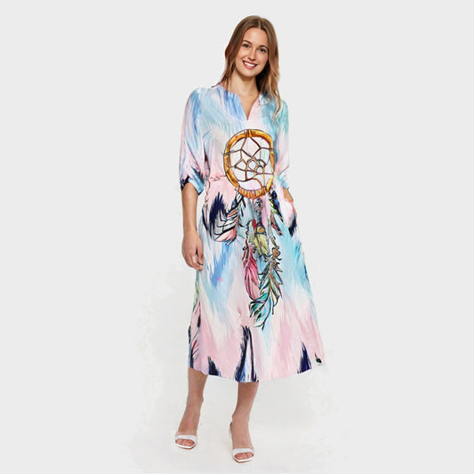 Dreamcatcher Klänning - Medium Ljusblå